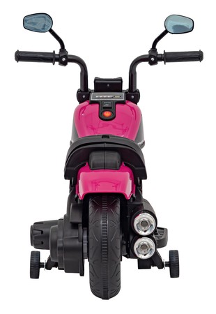 Motorek Chopper FASTER na akumulator dla dzieci Różowy + Radio FM + Panel audio + LED