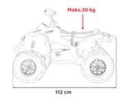 Quad Maverick ATV Biały