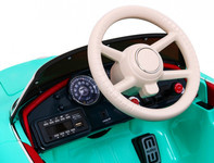 Autko BMW 507 Retro elektryczne dla dzieci Zielony + Audio LED + Pilot + Ekoskóra + EVA + Wolny Start