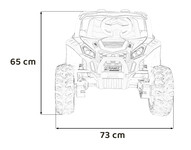 Buggy UTV 2000M Racing Auto na akumulator Biały + MP3 Dźwięki Światła + Pilot + Wolny Start