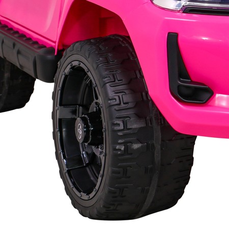Toyota Hilux na akumulator dla dzieci Różowy + Napęd 4x4 + Pilot + 2 bagażniki + Radio MP3 + LED