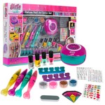 Zestaw do manicure dla dziewczynki 6+ Salon piękności 20 el. Lakiery + Pisaki do paznokci