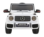 Mercedes AMG G63 dla dzieci Biały + Pilot + MP3 LED + Wolny Start + EVA + Pasy