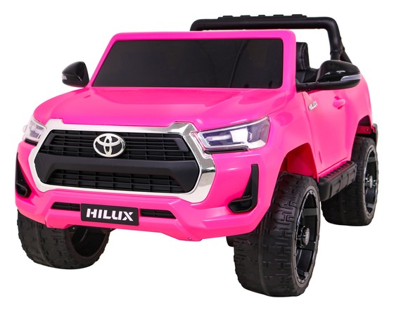 Toyota Hilux na akumulator dla dzieci Różowy + Napęd 4x4 + Pilot + 2 bagażniki + Radio MP3 + LED