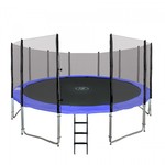 Trampolina ogrodowa SkyRamiz 487cm 16FT dla dzieci Niebieski + Akcesoria