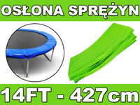 Kołnierz ochronny na sprężyny SkyRamiz Zielony do trampoliny ogrodowej 427cm/14FT