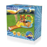 Dmuchany Plac zabaw Małych Mistrzów 435x213x117 BESTWAY + Zjeżdżalnia + Kręgle + Koszykówka