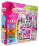 Ogromna różowa Kuchnia dla dzieci 3+ Interaktywne palniki + Kran z wodą + Panel audio + Akcesoria