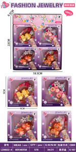 Zestaw Biżuterii Jednorożec Biały Kwiatek