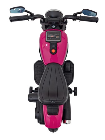 Motorek Chopper FASTER na akumulator dla dzieci Różowy + Radio FM + Panel audio + LED