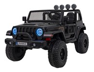 Auto terenowe OFF-ROAD 3.0 dla dzieci Czarny + Pilot + Wolny Start + Pasy + Audio LED