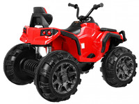 Quad ATV na akumulator dla dzieci Czerwony + Koła EVA + Radio MP3 + LED + Wolny Start