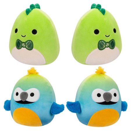 SQUISHMALLOWS Flip-A, Seria 19, pluszak Danny the Green Dino i Baptise-Mallows, 13 cm