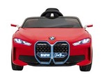 Autko BMW i4 na akumulator dla dzieci Czerwony + Wolny Start + EVA + Ekoskóra + Audio LED + Pilot