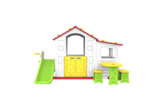 Duży Dom Z Przedsionkiem 4w1 Czerwony Dach