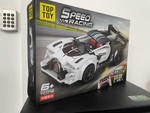 Zestaw Klocków Auto Sportowe Białe  R/C