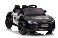 Audi R8 Policja na akumulator dla dzieci + Pilot + EVA + Wolny Start + MP3 LED