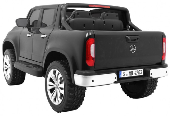 Mercedes Benz X-Class dla dzieci Czarny + Pilot + Napęd 4x4 + MP4 + Bagażnik + LED + EVA