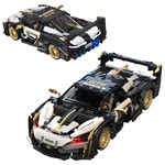 Zestaw Klocków Auto Sportowe Biało/Czarne 1242el.