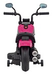 Motorek Chopper FASTER na akumulator dla dzieci Różowy + Radio FM + Panel audio + LED