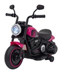 Motorek Chopper FASTER na akumulator dla dzieci Różowy + Radio FM + Panel audio + LED