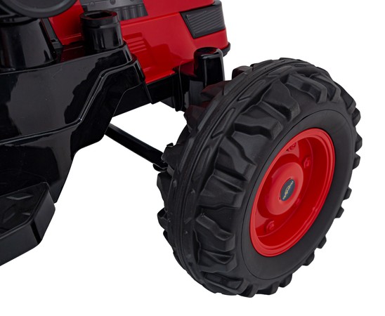 Koparka Traktor na akumulator dla dzieci Czerwony + Ruchome Ramię Łyżka + Pilot + Wolny Start + Radio FM + LED