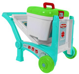 Przenośny Gabinet Lekarski dla dzieci 3+ Walizka + Stolik + 2 rodzaje Wózka + Akcesoria