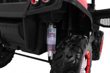 Mercedes Benz Unimog dla dzieci Czerwony + Napęd 4x4 + Pilot + Bagażnik + Wolny Start + MP3 LED