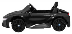 BMW I8 Lift Auto na akumulator Czarny + Pilot + Wolny Start + 3-pkt pasy + MP3 USB + LED