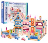 Drewniany Domek Księżniczki dla dzieci 3+ Klocki 278 el. + Figurki + Łączniki + Instrukcja