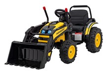 Koparka Traktor na akumulator dla dzieci Żółty + Ruchome Ramię Łyżka + Pilot + Wolny Start + Radio FM + LED