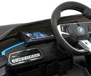 Autko BMW i4 na akumulator dla dzieci Czarny + Wolny Start + EVA + Ekoskóra + Audio LED + Pilot