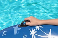 Kółko do pływania Rekiny niebieskie BESTWAY 119cm Winyl + 2 uchwyty