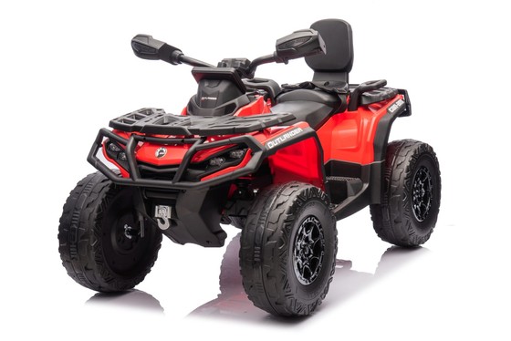 Quad Can Am Outlander ATV z Pilotem Czerwony