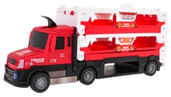 Ciężarówka z Wyrzutnia 2w1 + Akcesoria Czerwony