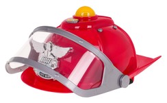 Interaktywny Kask Strażaka dla dzieci 3+ Dźwięki Syren + Światełka + Regulowany obwód