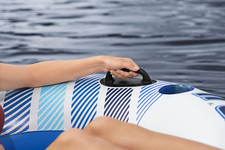 Dmuchany Materac do pływania dla 2 osób BESTWAY 240x122x50cm + Oparcia + Schowki