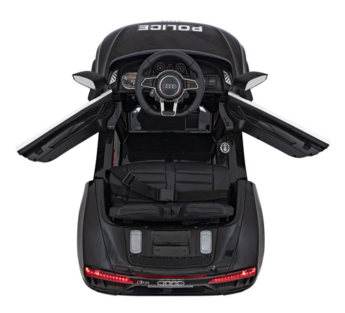 Audi R8 Policja na akumulator dla dzieci + Pilot + EVA + Wolny Start + MP3 LED