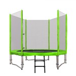 Trampolina ogrodowa SkyRamiz 244cm 8FT dla dzieci Zielony + Akcesoria