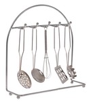 Zestaw metalowych Garnków dla dzieci 3+ Akcesoria 23 el. + Zastawa + Przybory kuchenne + Fartuszek kucharza