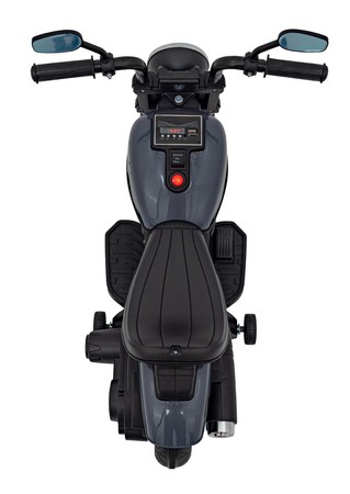 Motorek Chopper FASTER na akumulator dla dzieci Szary + Radio FM + Panel audio + LED