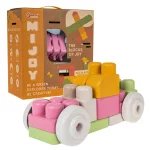 Klocki BIO dla dzieci 18m+ Duży zestaw 43 el. + Pastelowe kolory + Okrągłe brzegi + Biotworzywo