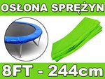 Kołnierz ochronny na sprężyny SkyRamiz Zielony do trampoliny ogrodowej 244cm/8FT