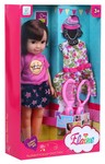 Duża Lalka do stylizacji dla dzieci 3+ brunetka + 2 Stroje + Grzebyk + Lusterko