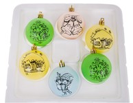 Zestaw Bombek Choinkowych z Farbkami