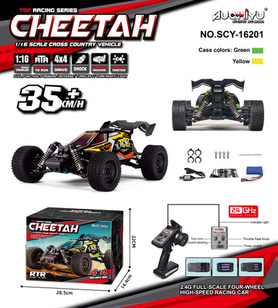 R/C Pojazd Wyścigowy CHEETAH 1:16