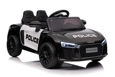 Audi R8 Policja na akumulator dla dzieci + Pilot + EVA + Wolny Start + MP3 LED