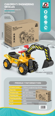 Jeździk Dla Najmłodszych Koparka