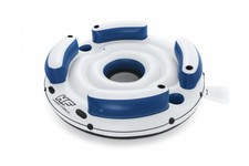 Dmuchana Wyspa do pływania Lazy Dayz 4-osobowa BESTWAY 239x63,5 + Siateczkowe dno + 4 Dmuchane oparcia + 2 Schowki