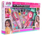 Mega zestaw do stylizacji 3w1 dla dziewczynki – Kolorowe włosy + Manicure + Tatuaże